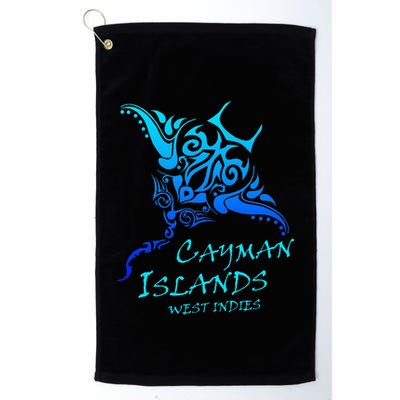 Cayman IslandsWest Indies Vintage Tribal Manta Ray Vacation Golf Towel