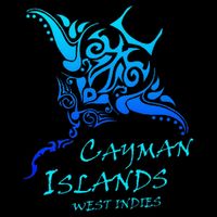 Cayman IslandsWest Indies Vintage Tribal Manta Ray Vacation Visor