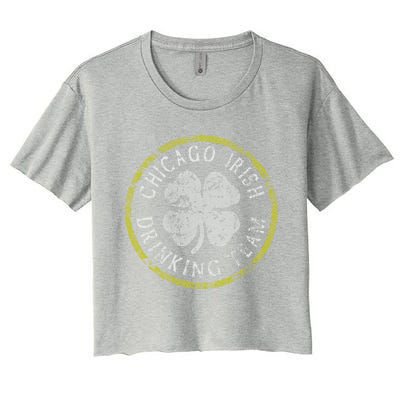 Chicago Irish Ing Team Couples Groups Gift Women's Crop Top Tee