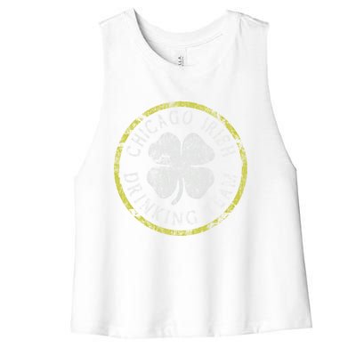 Chicago Irish Ing Team Couples Groups Gift Women's Racerback Cropped Tank