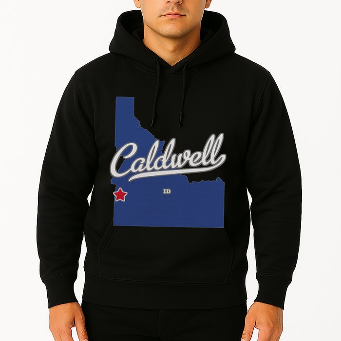 Caldwell Idaho Id Map Hoodie