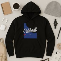 Caldwell Idaho Id Map Hoodie