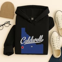 Caldwell Idaho Id Map Hoodie