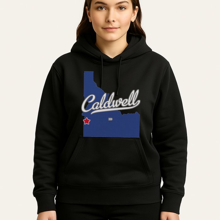 Caldwell Idaho Id Map Hoodie
