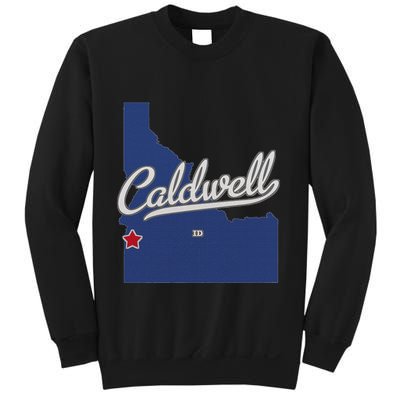 Caldwell Idaho Id Map Sweatshirt