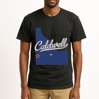 Caldwell Idaho Id Map Tall T-Shirt