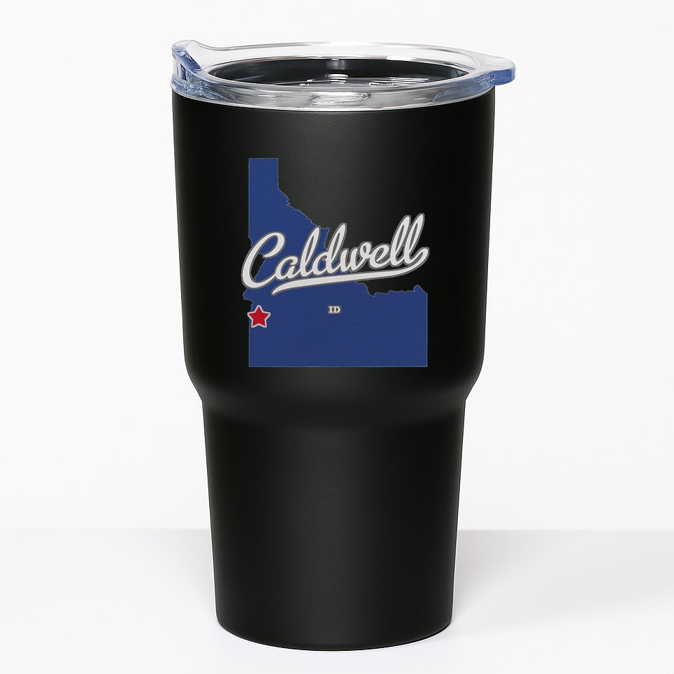 Caldwell Idaho Id Map Tumbler