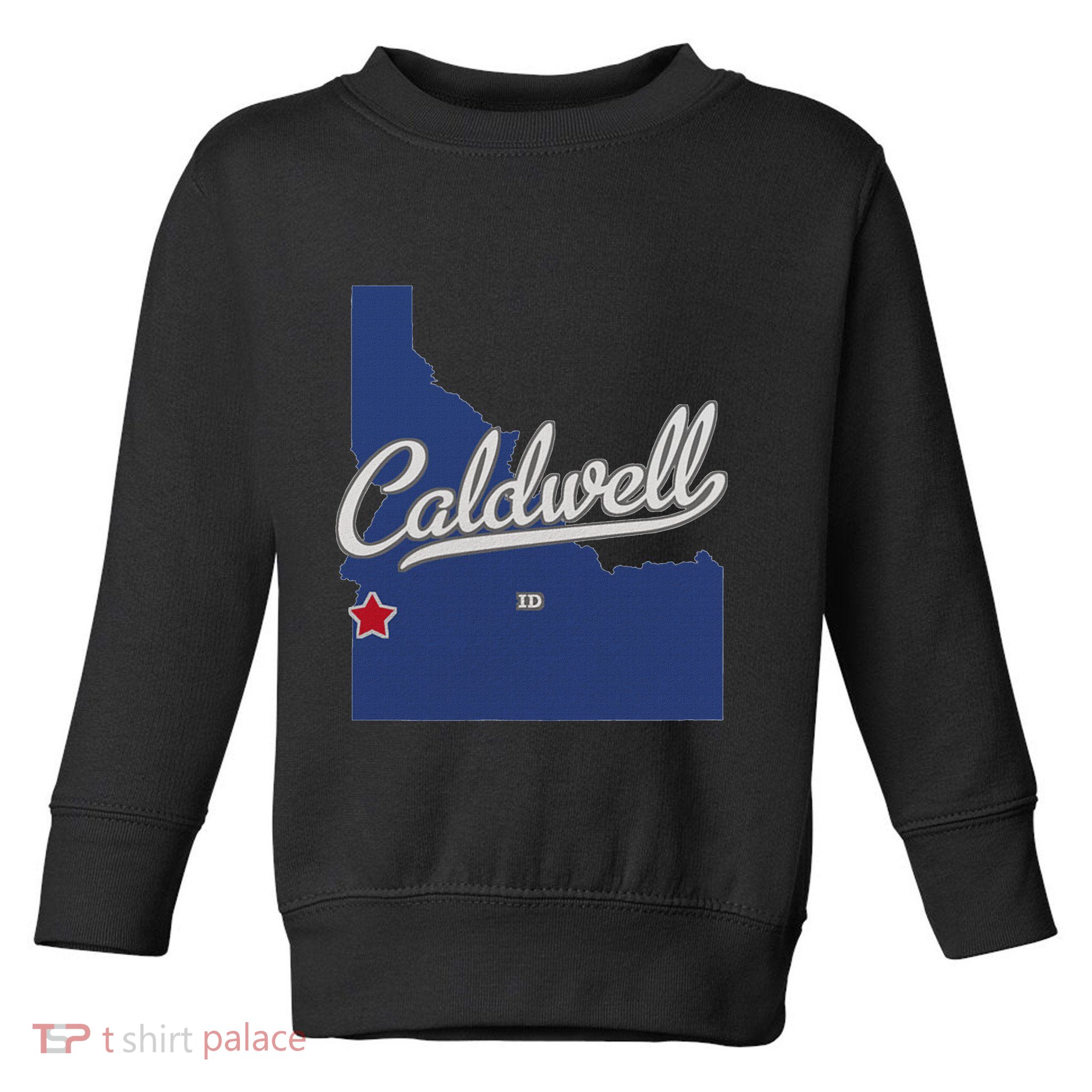 Caldwell Idaho Id Map Toddler Sweatshirt