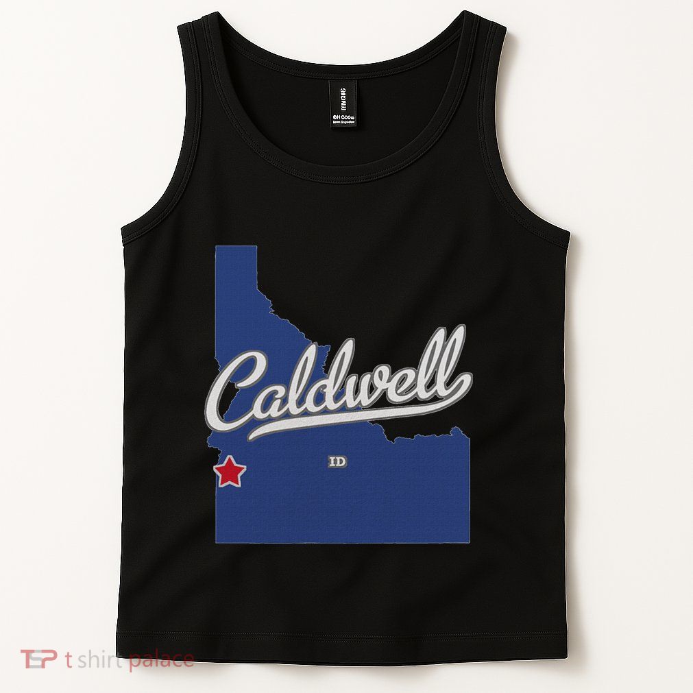 Caldwell Idaho Id Map Tank Top