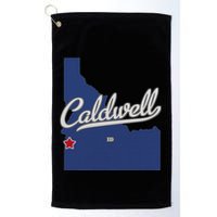 Caldwell Idaho Id Map Golf Towel