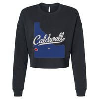 Caldwell Idaho Id Map Cropped Pullover Crew