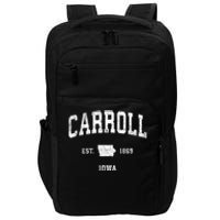 Carroll Iowa Ia Vintage Sports Impact Tech Backpack