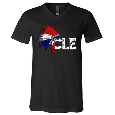 Cleveland Iroqios Indian Tribe TShirt For Men Women Kids V-Neck T-Shirt