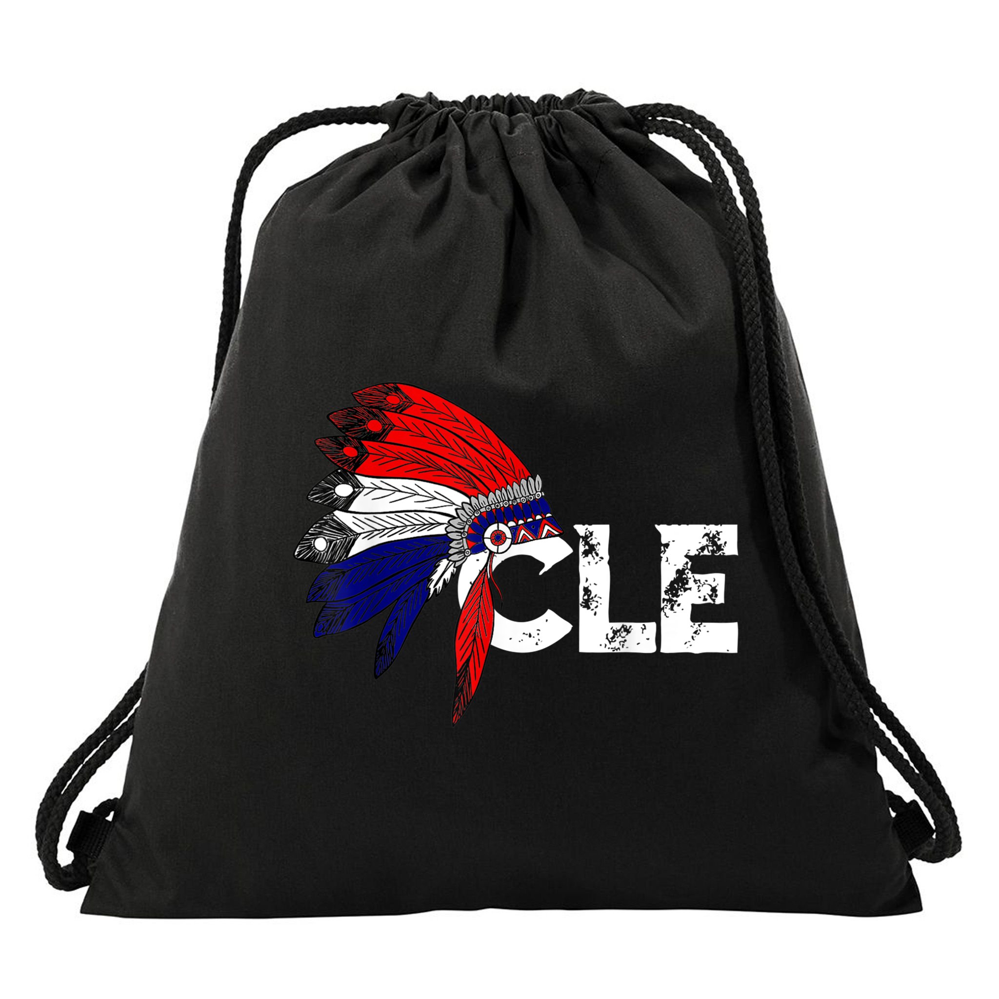Cleveland Iroqios Indian Tribe TShirt For Men Women Kids Drawstring Bag