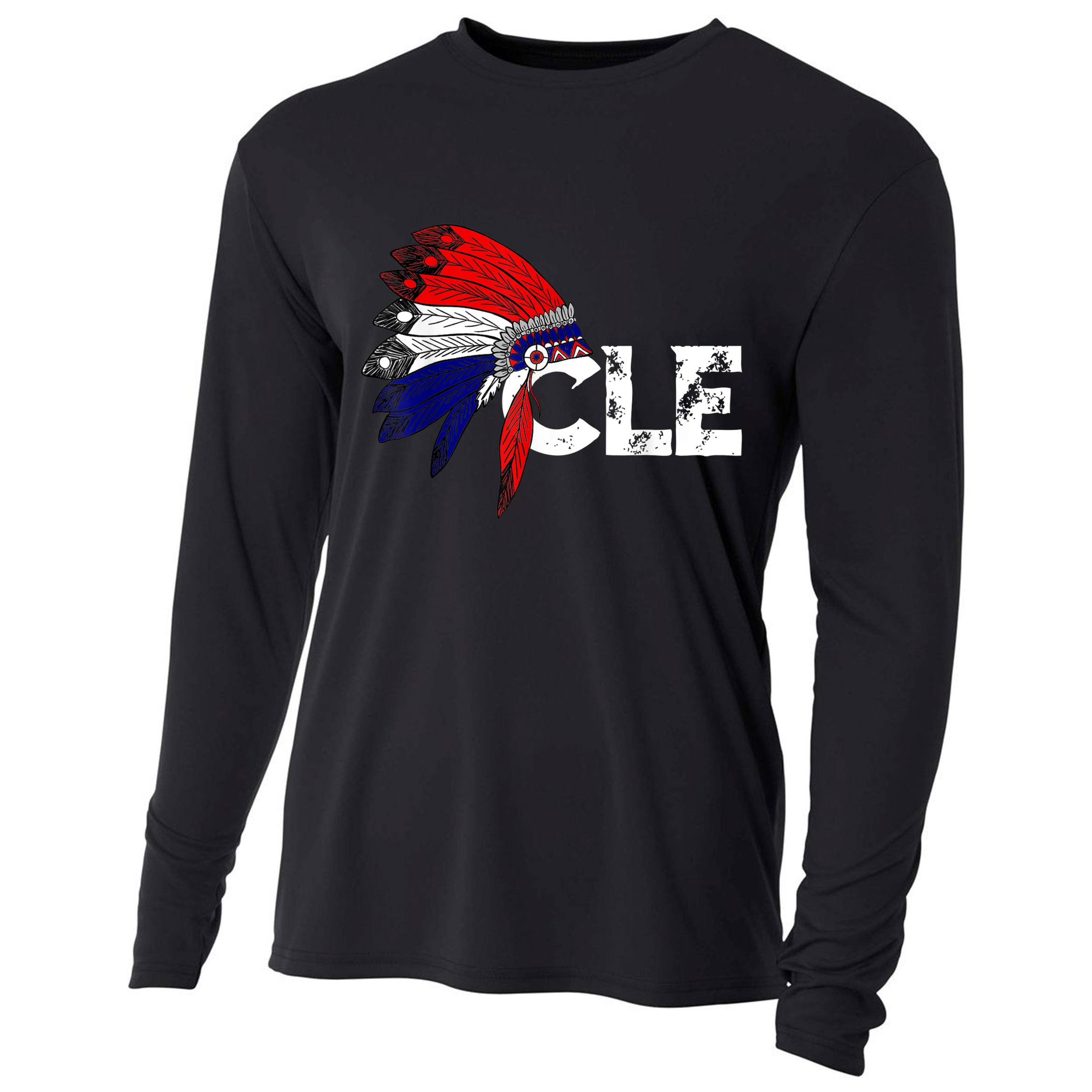 Cleveland Iroqios Indian Tribe TShirt For Men Women Kids Cooling Performance Long Sleeve Crew