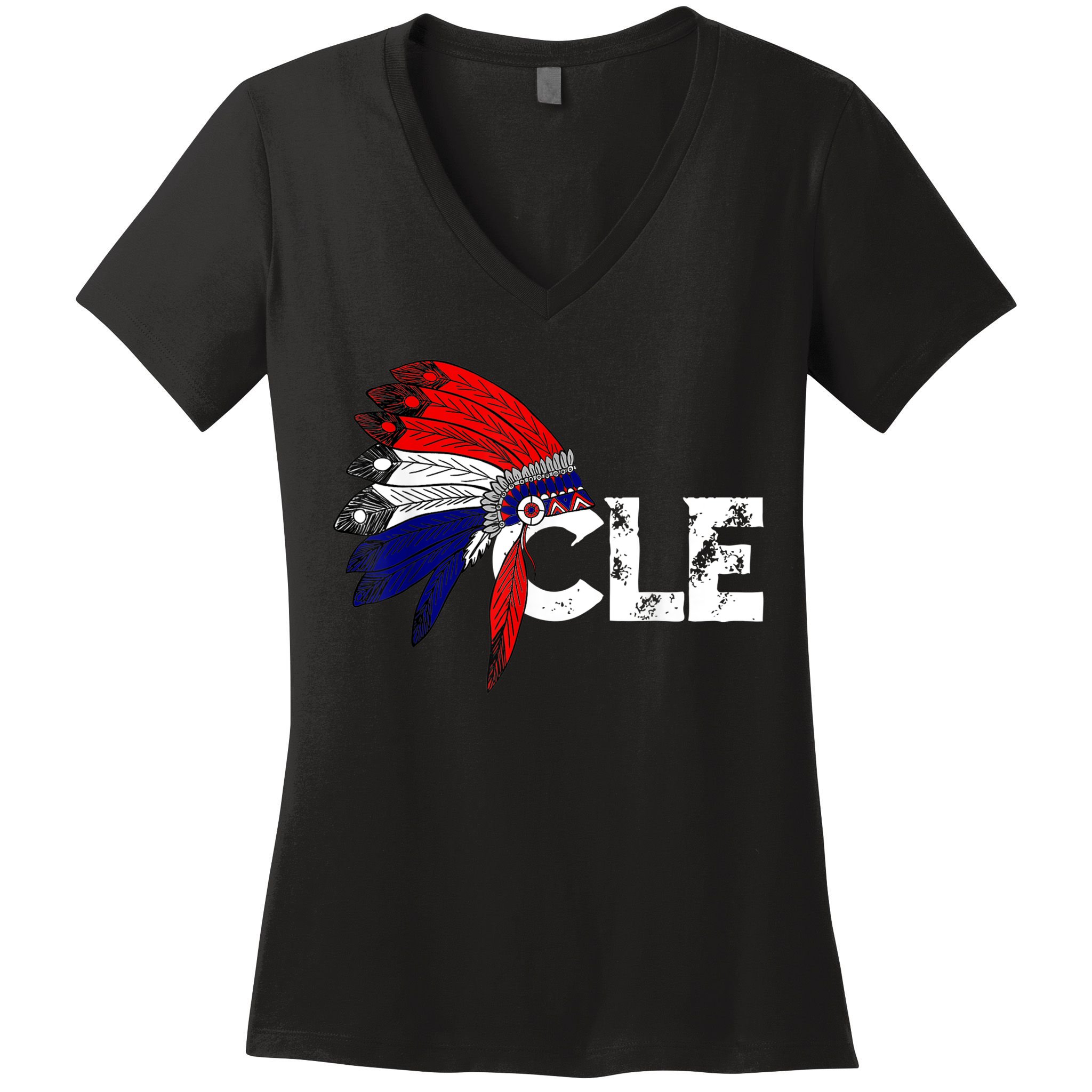 Cleveland Iroqios Indian Tribe TShirt For Men Women Kids Women's V-Neck T-Shirt