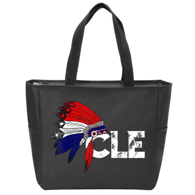Cleveland Iroqios Indian Tribe TShirt For Men Women Kids Zip Tote Bag