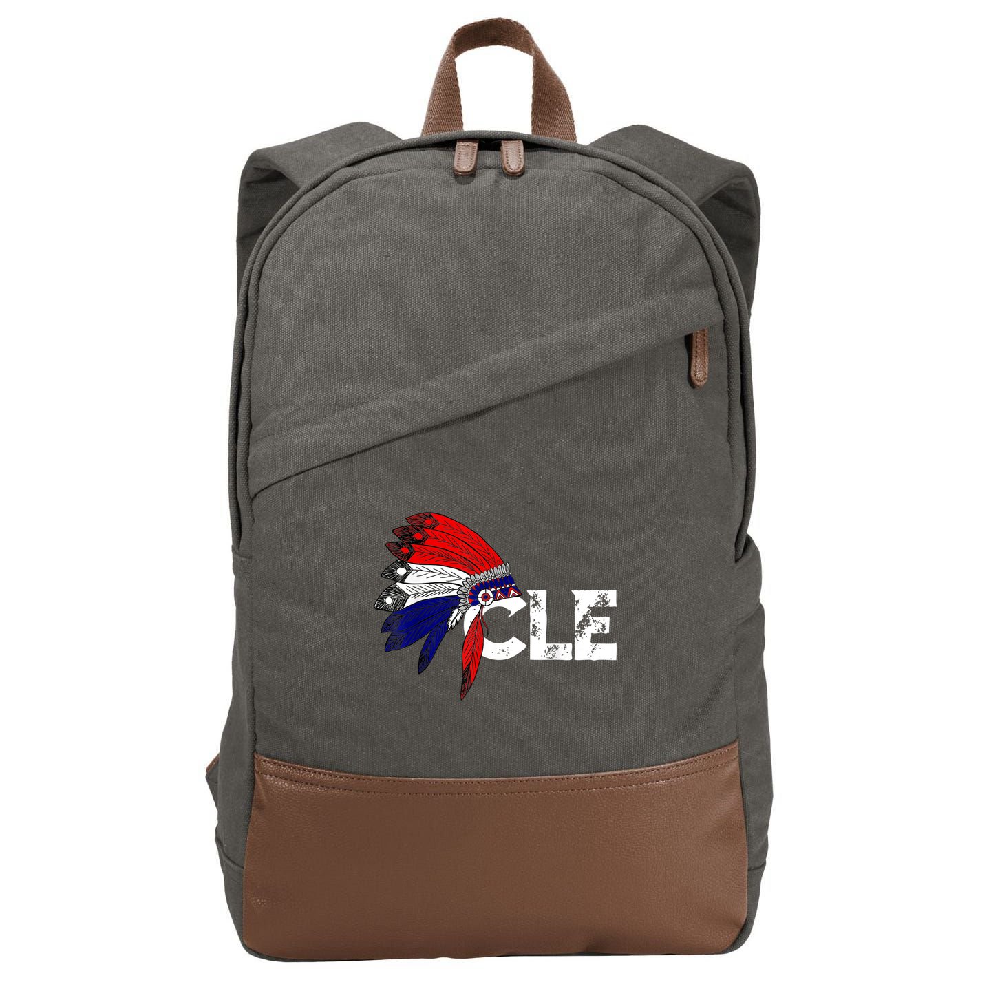 Cleveland Iroqios Indian Tribe TShirt For Men Women Kids Cotton Canvas Backpack