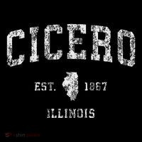 Cicero Illinois Il Vintage Athletic Sports Design T-Shirt