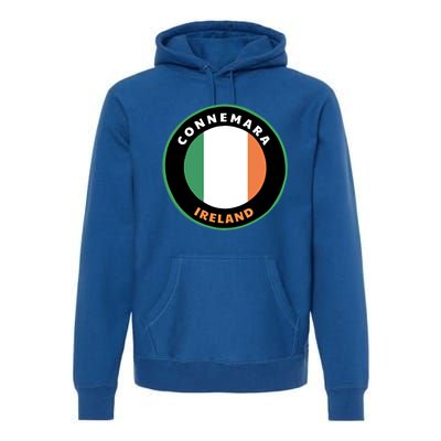 Connemara Ireland Ie Irish Heritage And Pride Flag Badge Gift Premium Hoodie