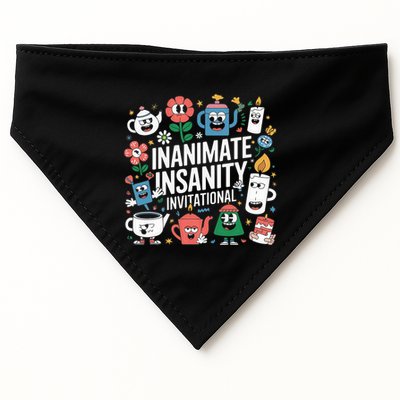 Creator Ink Inanimate Insanity Black And White USA-Made Doggie Bandana