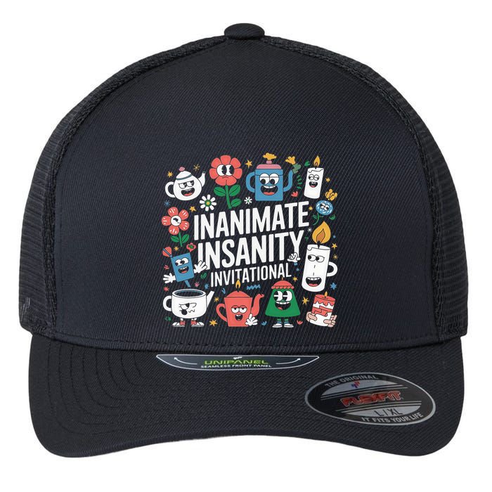 Creator Ink Inanimate Insanity Black And White Flexfit Unipanel Trucker Cap