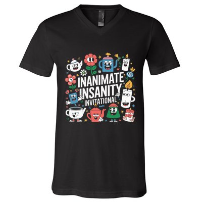 Creator Ink Inanimate Insanity Black And White V-Neck T-Shirt