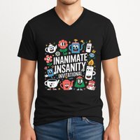 Creator Ink Inanimate Insanity Black And White V-Neck T-Shirt