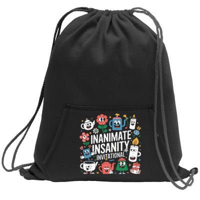 Creator Ink Inanimate Insanity Black And White Sweatshirt Cinch Pack Bag