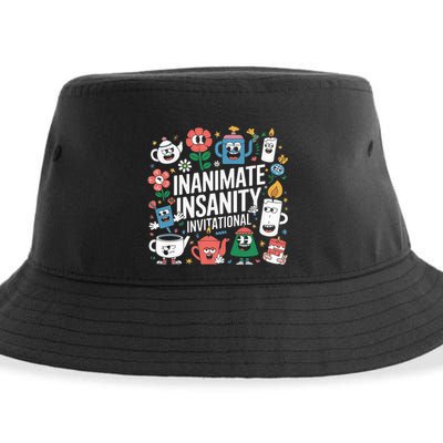 Creator Ink Inanimate Insanity Black And White Sustainable Bucket Hat