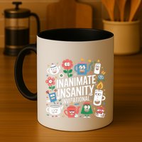 Creator Ink Inanimate Insanity Black And White Mug
