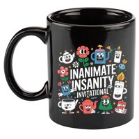 Creator Ink Inanimate Insanity Black And White 11oz C Handle Ceramic Mug