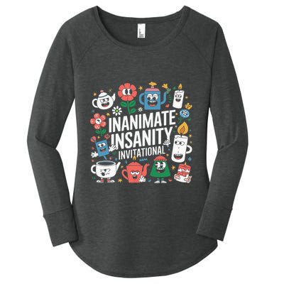 Creator Ink Inanimate Insanity Black And White Women's Perfect Tri Tunic Long Sleeve Shirt