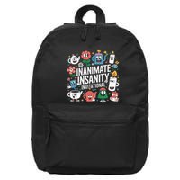 Creator Ink Inanimate Insanity Black And White 16 in Basic Backpack
