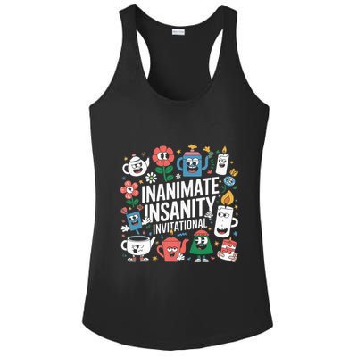 Creator Ink Inanimate Insanity Black And White Ladies PosiCharge Competitor Racerback Tank