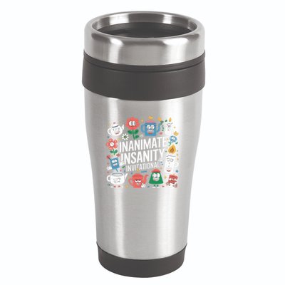 Creator Ink Inanimate Insanity Black And White 16oz Travel Tumbler