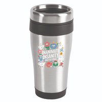 Creator Ink Inanimate Insanity Black And White 16oz Travel Tumbler
