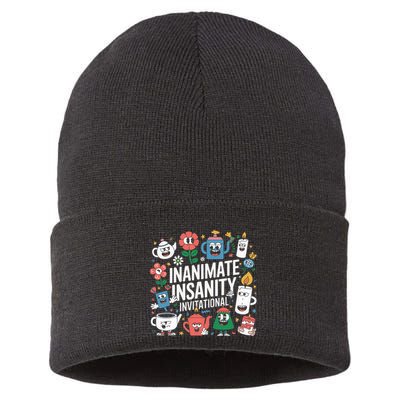 Creator Ink Inanimate Insanity Black And White Sustainable Knit Beanie