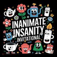 Creator Ink Inanimate Insanity Black And White Sustainable Knit Beanie