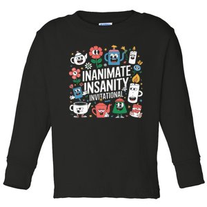 Creator Ink Inanimate Insanity Black And White Toddler Long Sleeve Shirt