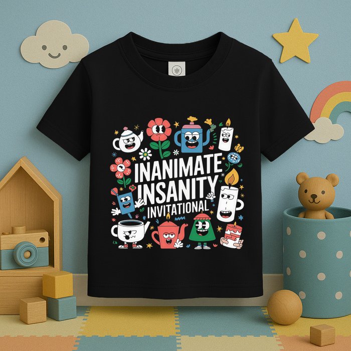Creator Ink Inanimate Insanity Black And White Toddler T-Shirt