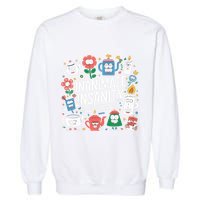 Creator Ink Inanimate Insanity Black And White Garment-Dyed Sweatshirt