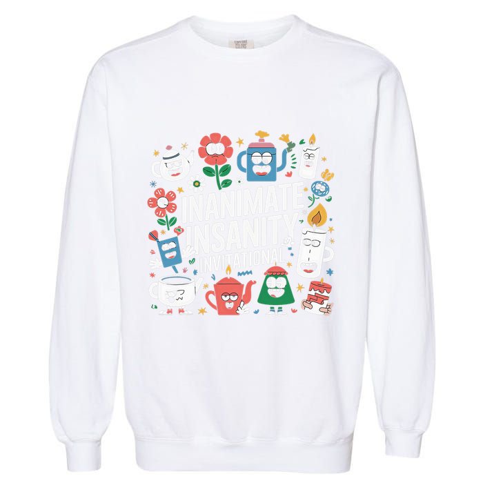 Creator Ink Inanimate Insanity Black And White Garment-Dyed Sweatshirt