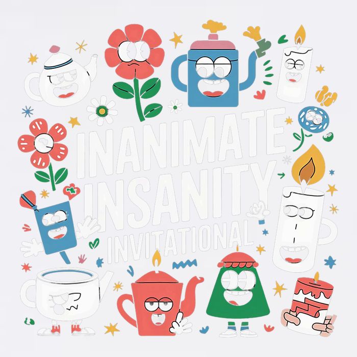 Creator Ink Inanimate Insanity Black And White Garment-Dyed Sweatshirt