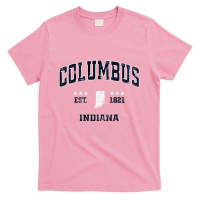 Columbus Indiana In Vintage Athletic Sports Souvenir T-Shirt