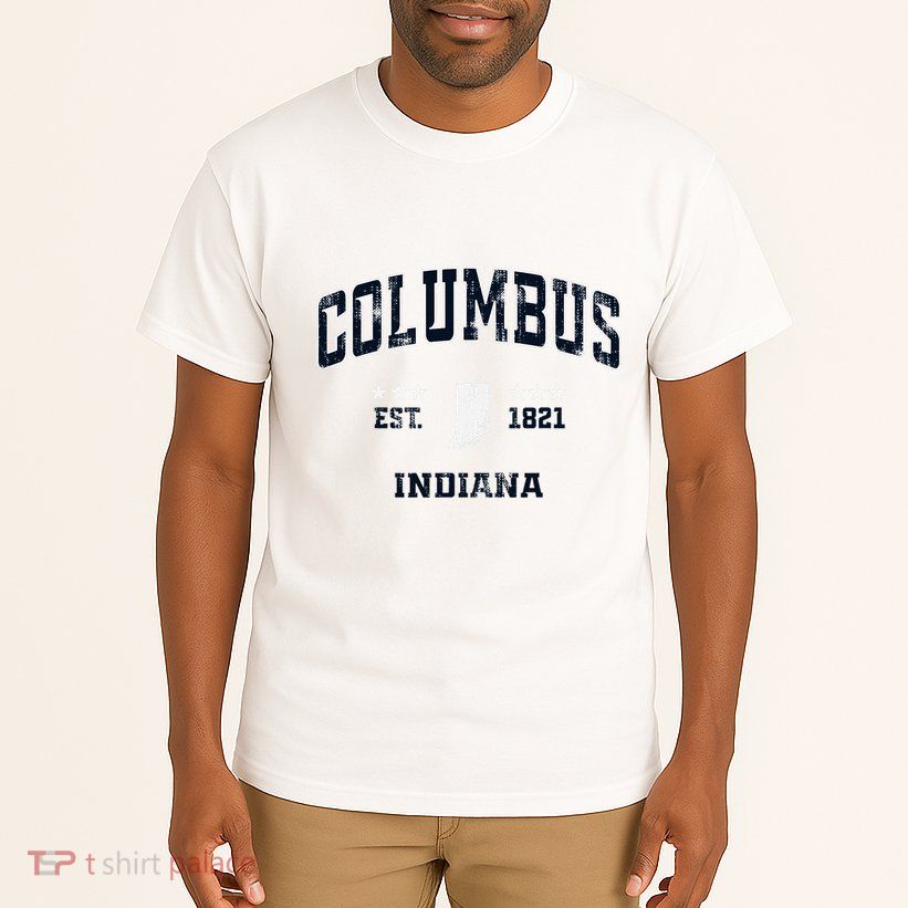 Columbus Indiana In Vintage Athletic Sports Souvenir Tall T-Shirt