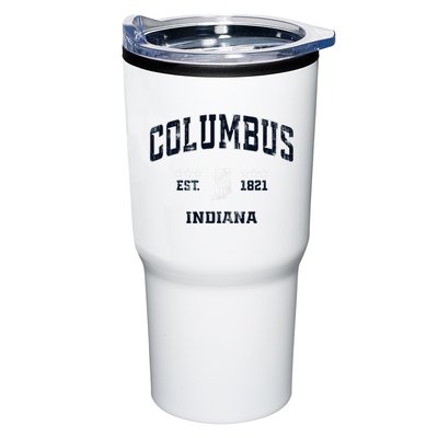 Columbus Indiana In Vintage Athletic Sports Souvenir Tumbler