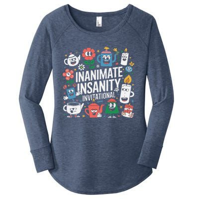 Creator Ink Inanimate Insanity Black And White Women's Perfect Tri Tunic Long Sleeve Shirt