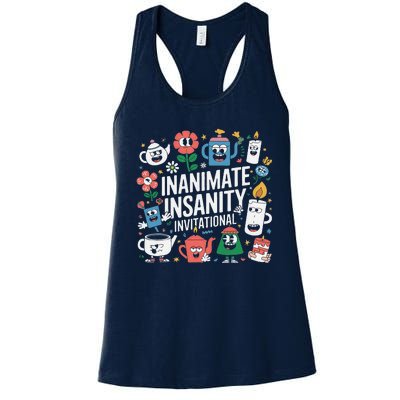 Creator Ink Inanimate Insanity Black And White Women's Racerback Tank