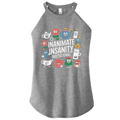 Creator Ink Inanimate Insanity Black And White Women’s Perfect Tri Rocker Tank